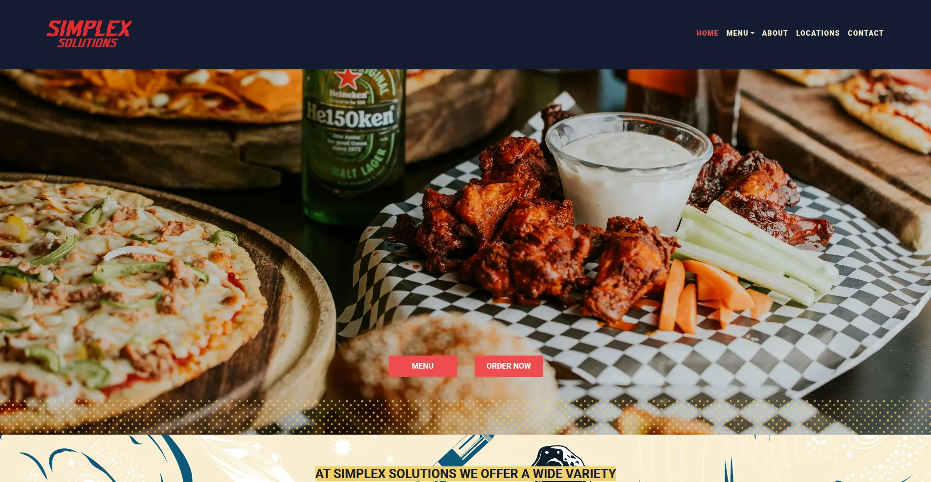 Space Themed Website